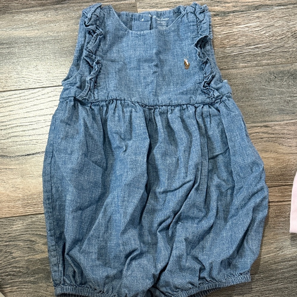 Polo by Ralph Lauren Blue Kids Romper